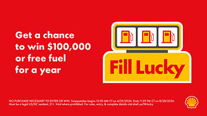 Shell Launches "Fill Lucky" Summer Sweepstakes, Giving Drivers a Chance to Win $100,000 or Free Fuel for a Year